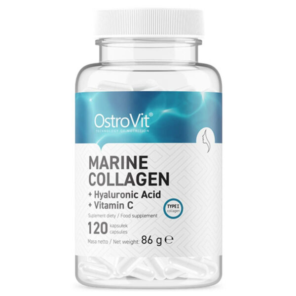 OstroVit Marine Collagen + Hyaluronic Acid + Vitamin C (120V)